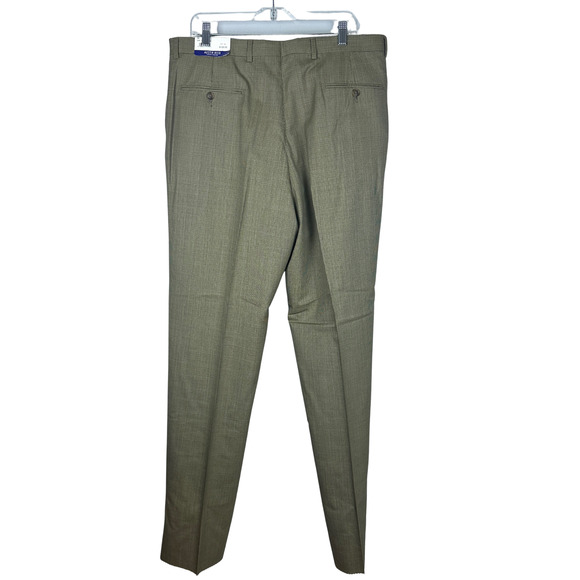 Austin Reed NWT Men's Dress Pants Brown/Beige Raw Hem for Tailoring Size 38R‎ - Picture 2 of 7